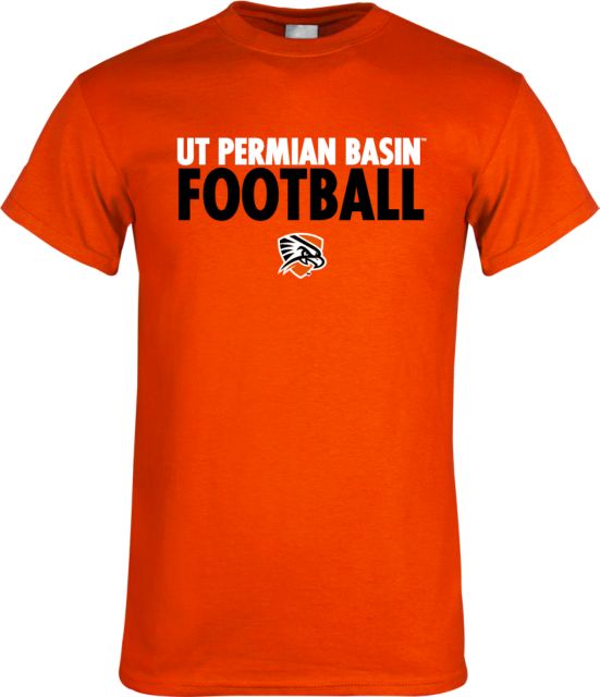 UT Permian Basin T Shirt UT Permian Basin Football Stacked - ONLINE ONLY