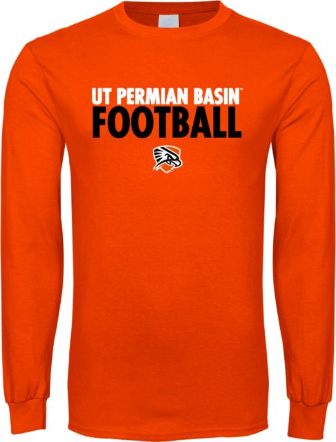 UT Permian Basin Long Sleeve T Shirt UT Permian Basin Football Stacked - ONLINE ONLY